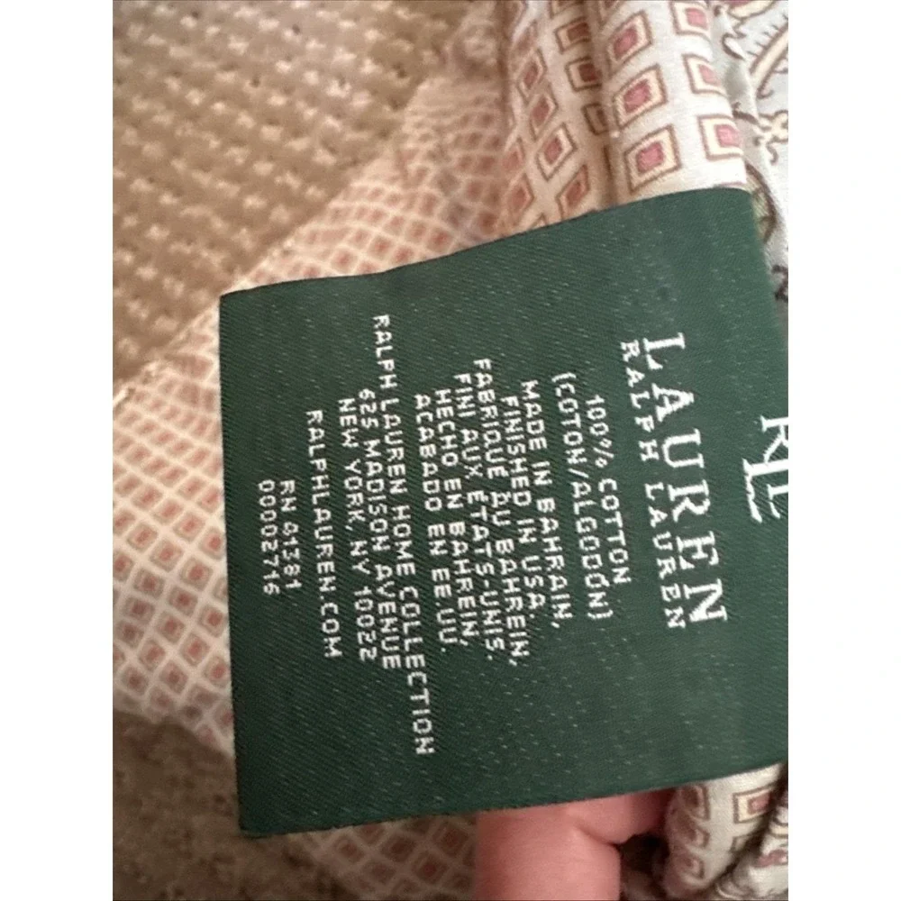 Lauren Ralph Lauren Castlehead Paisley King Comforter Reversible W 2 King Shams